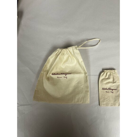 Salvatore Ferragamo canvas pouch Belt dustbag with Buckle protector. - Picture 11 of 11
